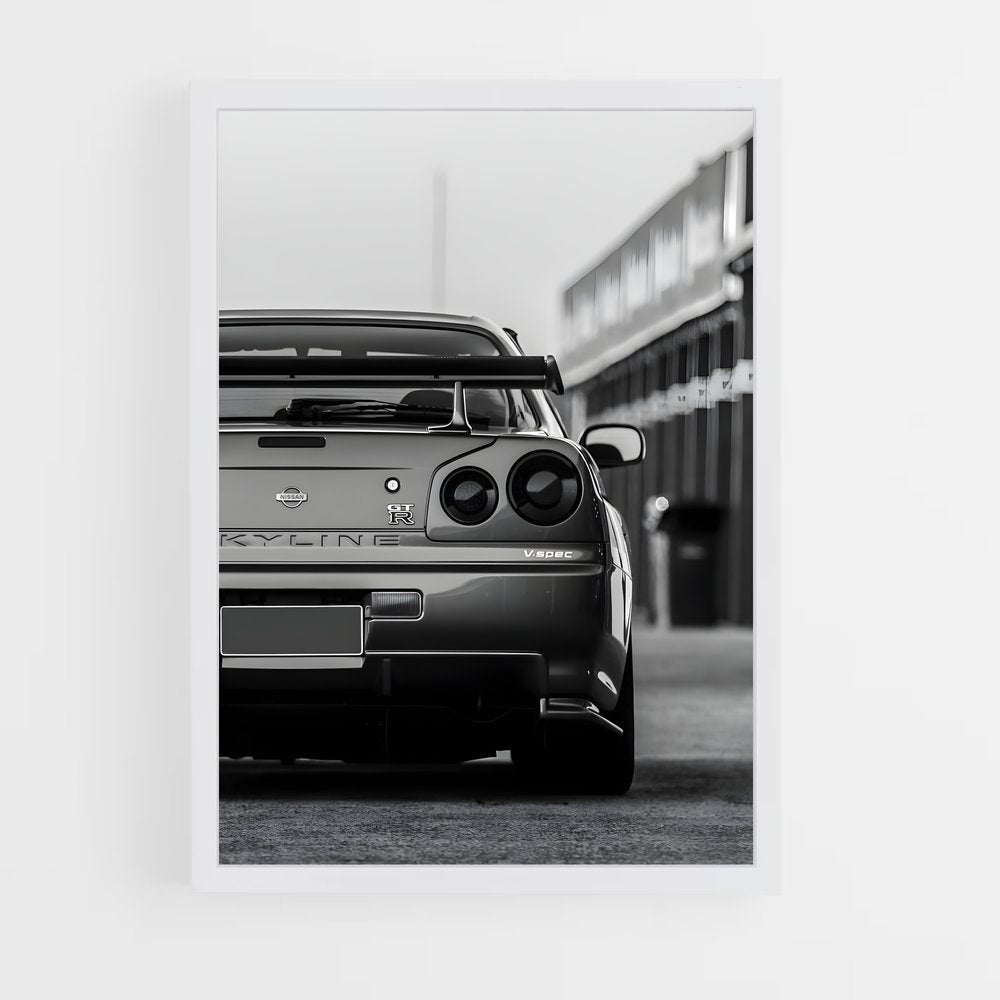 ap-skyline gt-r r33-4 cadre Blanc