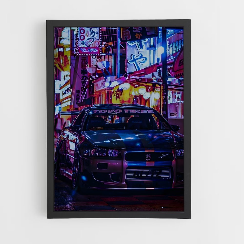 ap-skyline gt-r r34-4 cadre Noir