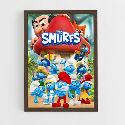 ap-smurfs-3 cadre Bois foncé