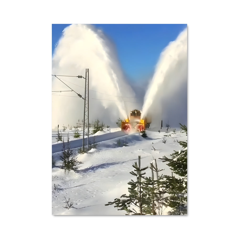 Poster Déneigeuse Puissante