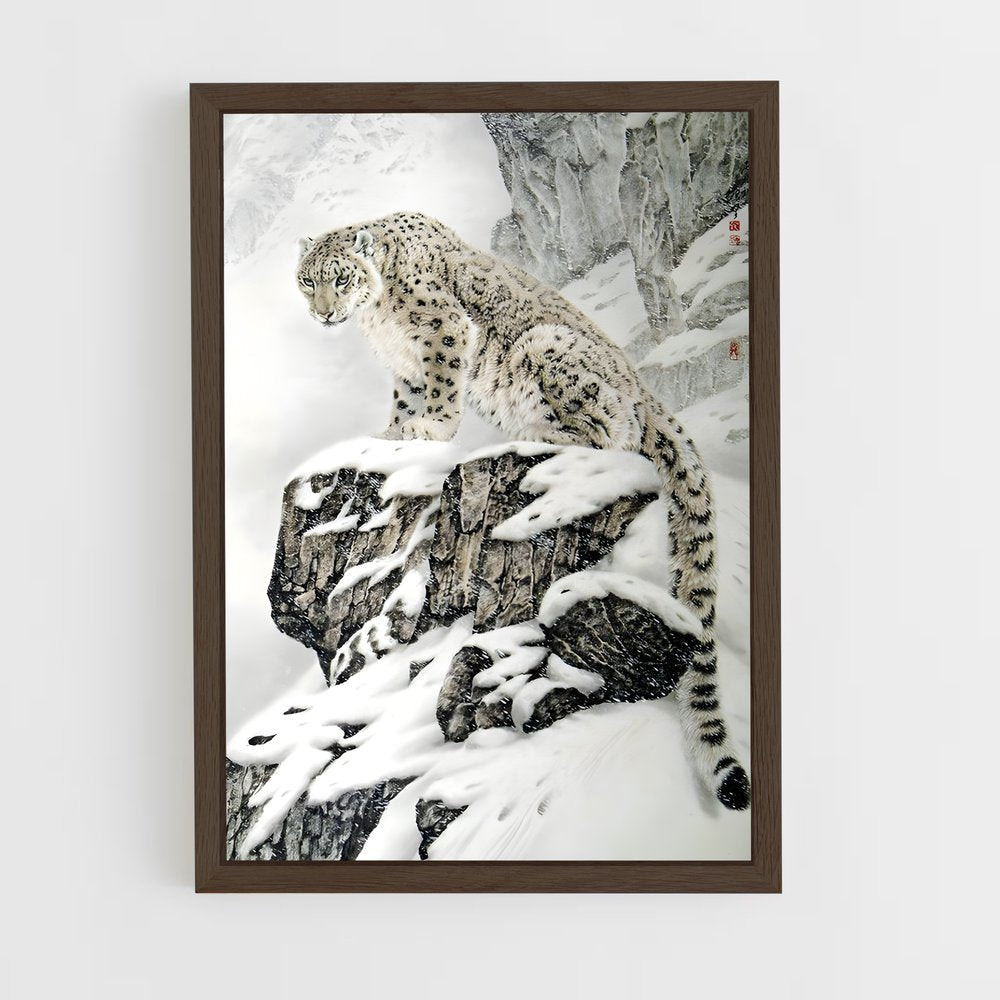 ap-snow leopard-4 cadre Bois foncé