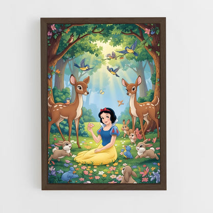 ap-snow white-9 cadre Bois foncé