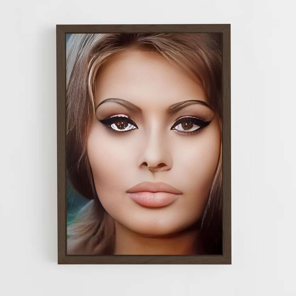 ap-sofia loren-2 cadre Bois foncé