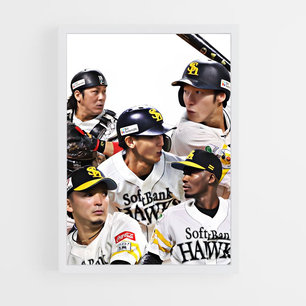 ap-softbank hawks-2 cadre Blanc