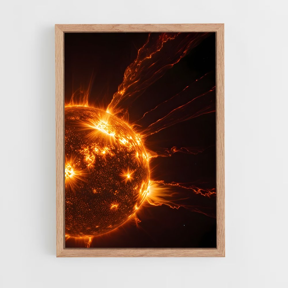 ap-solar flare-1 cadre Bois clair