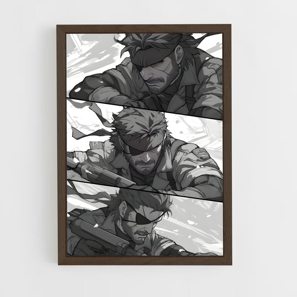 ap-solid snake-1 cadre Bois foncé