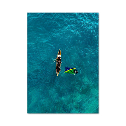 Poster Canoë des Mers Solomons