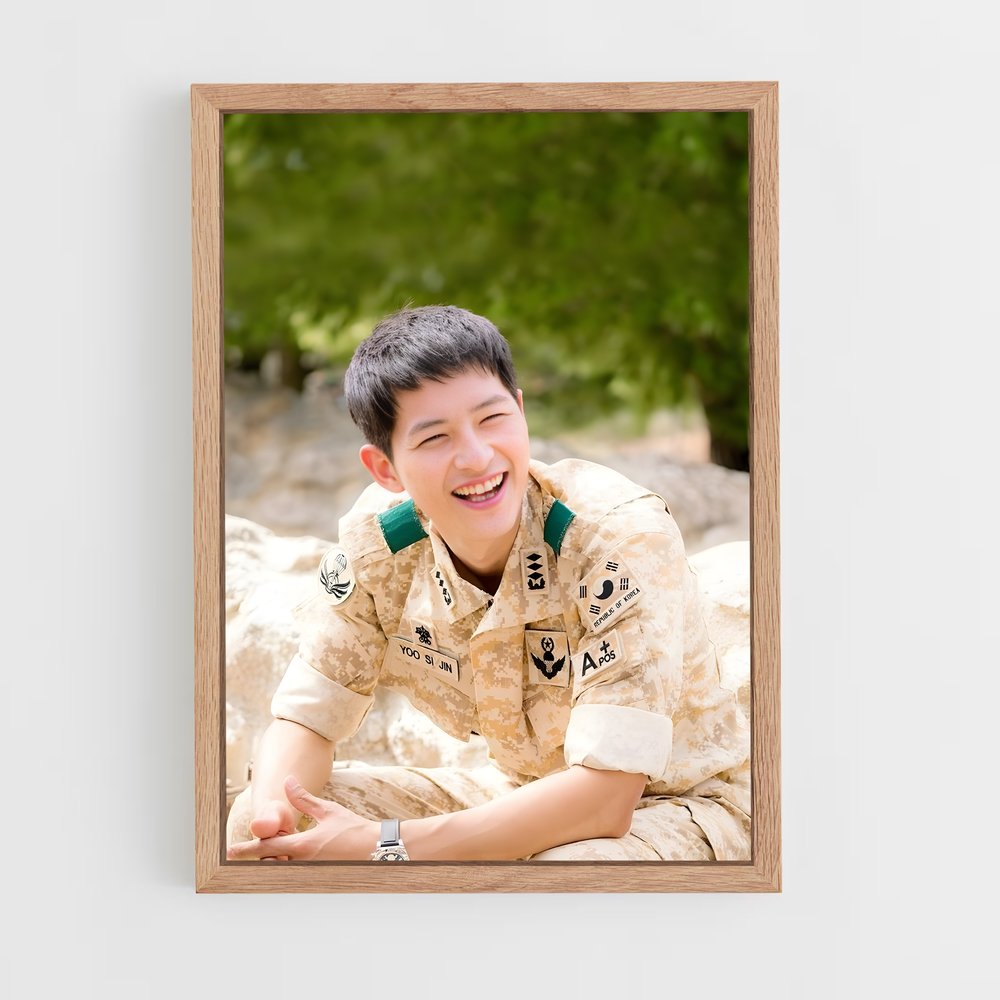 ap-song joong-ki-4 cadre Bois clair