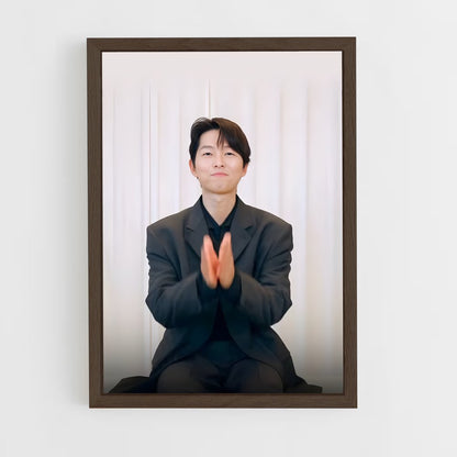 ap-song joong-ki-9 cadre Bois foncé