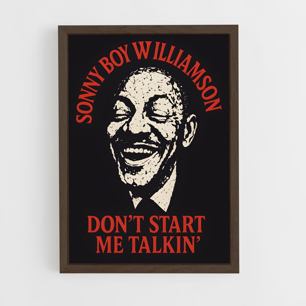 ap-sonny boy williamson-1 cadre Bois foncé