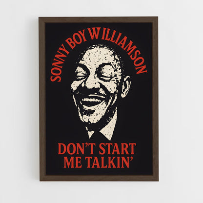 ap-sonny boy williamson-1 cadre Bois foncé