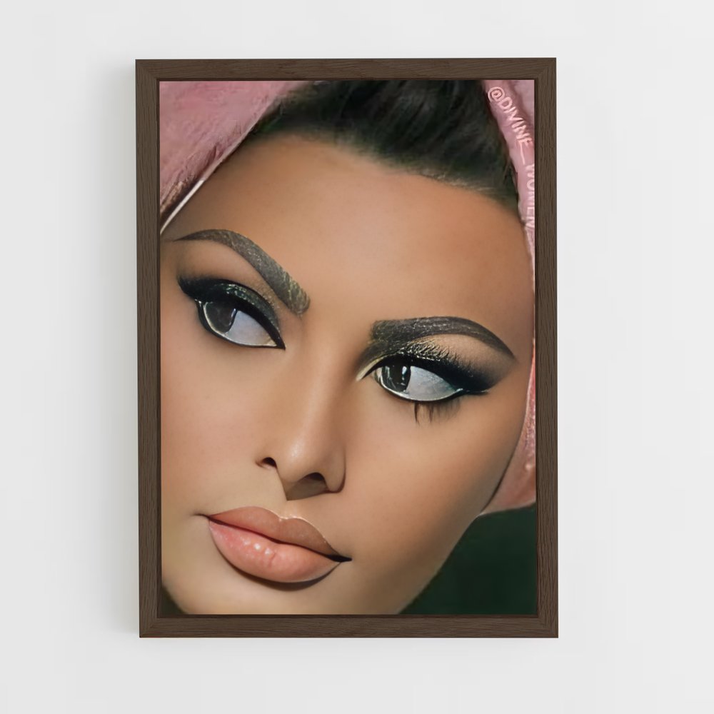 ap-sophia loren-7 cadre Bois foncé