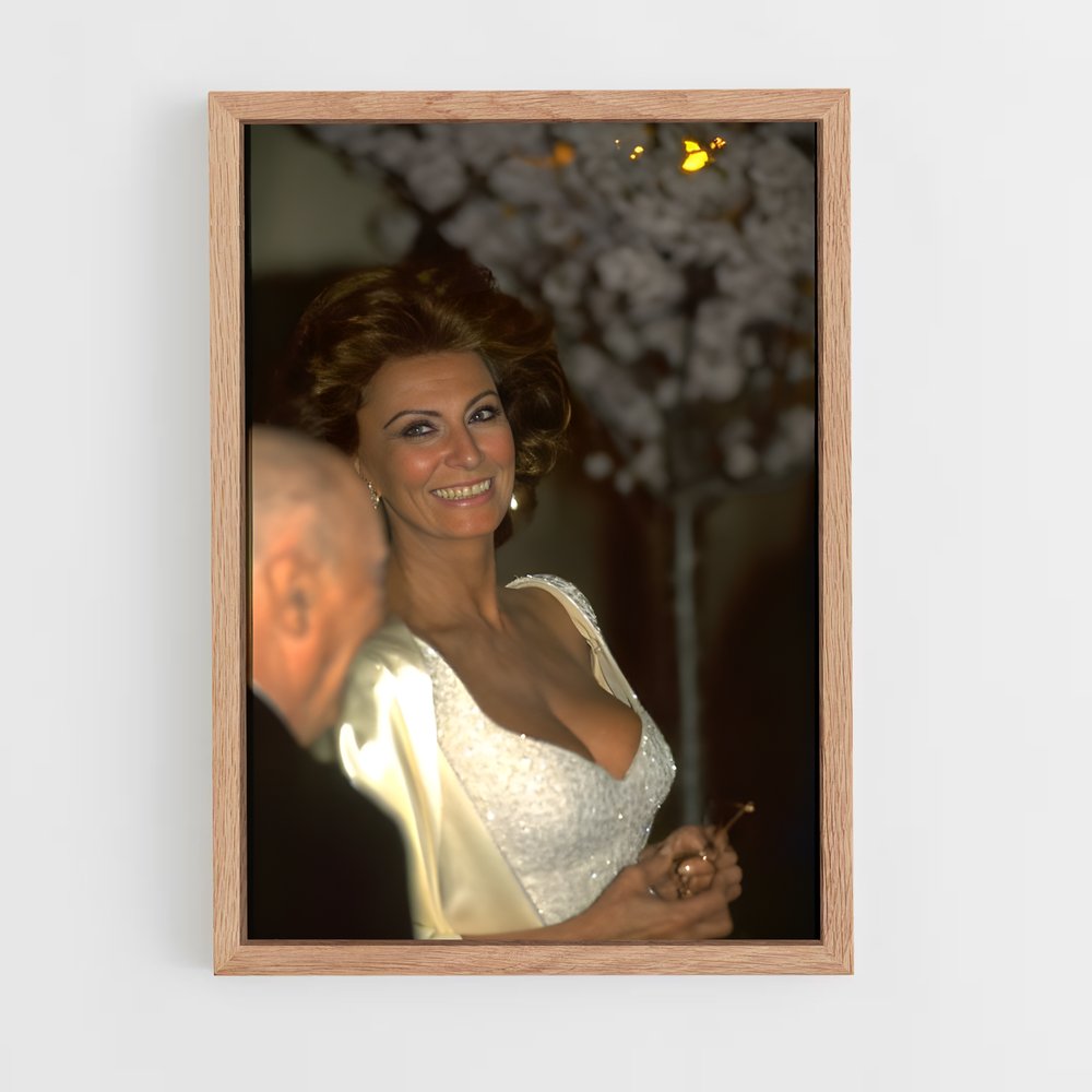 ap-sophia loren-8 cadre Bois clair