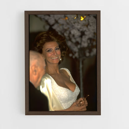 ap-sophia loren-8 cadre Bois foncé