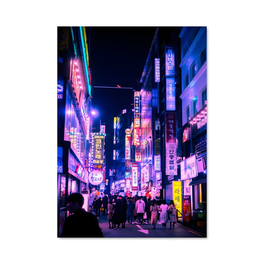 Poster Neon Seoul