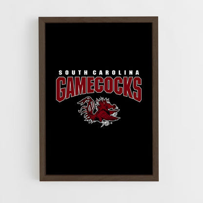 ap-south carolina gamecocks-1 cadre Bois foncé