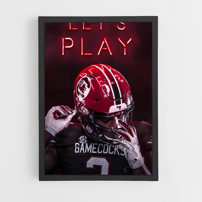 ap-south carolina gamecocks-4 cadre Noir