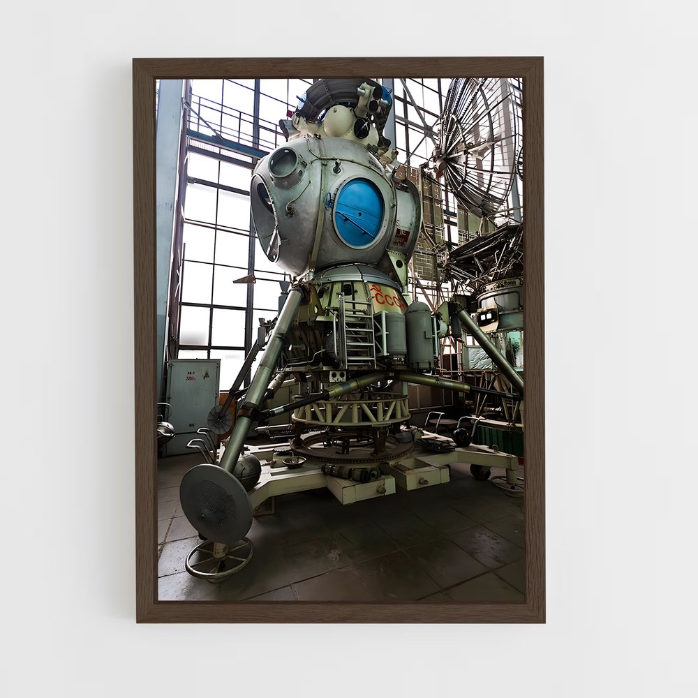 ap-soviet space program-3 cadre Bois foncé