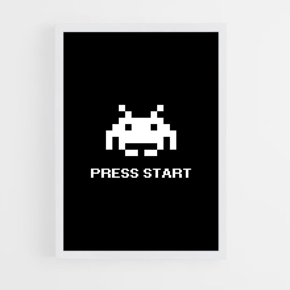 ap-space invaders-2 cadre Blanc