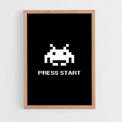 ap-space invaders-2 cadre Bois clair