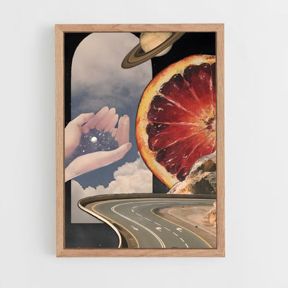 ap-space surrealism-7 cadre Bois clair