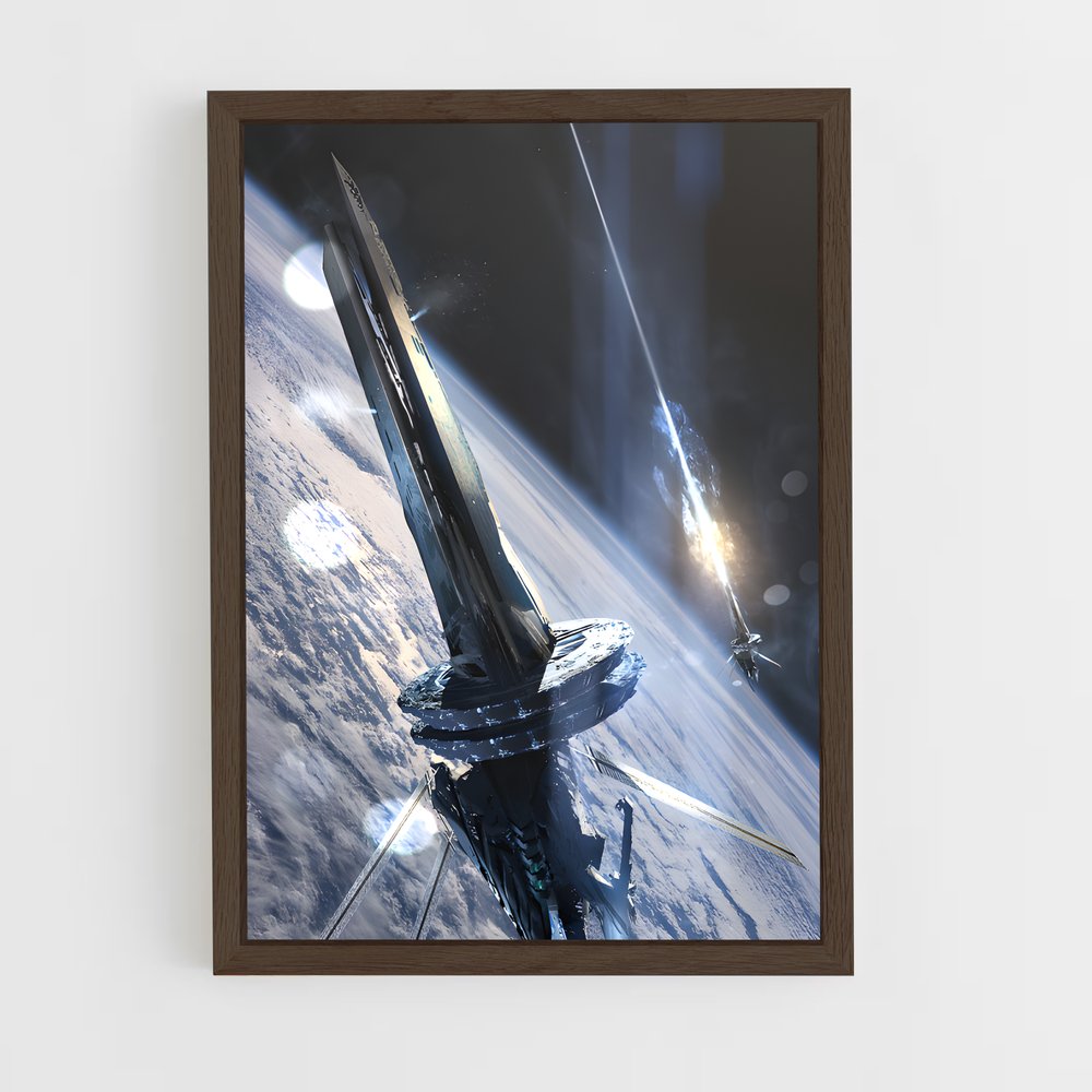 ap-spacecraft-1 cadre Bois foncé