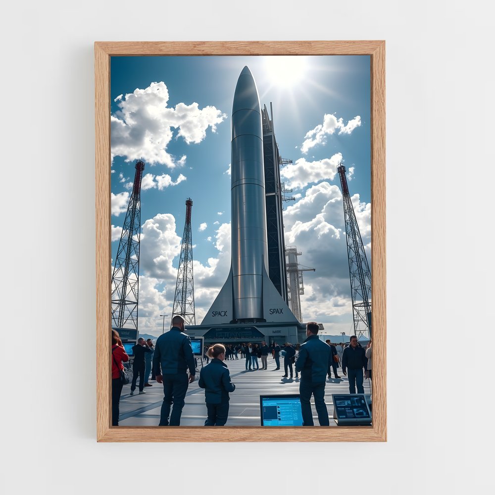 ap-spacex-8 cadre Bois clair