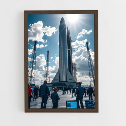 ap-spacex-8 cadre Bois foncé