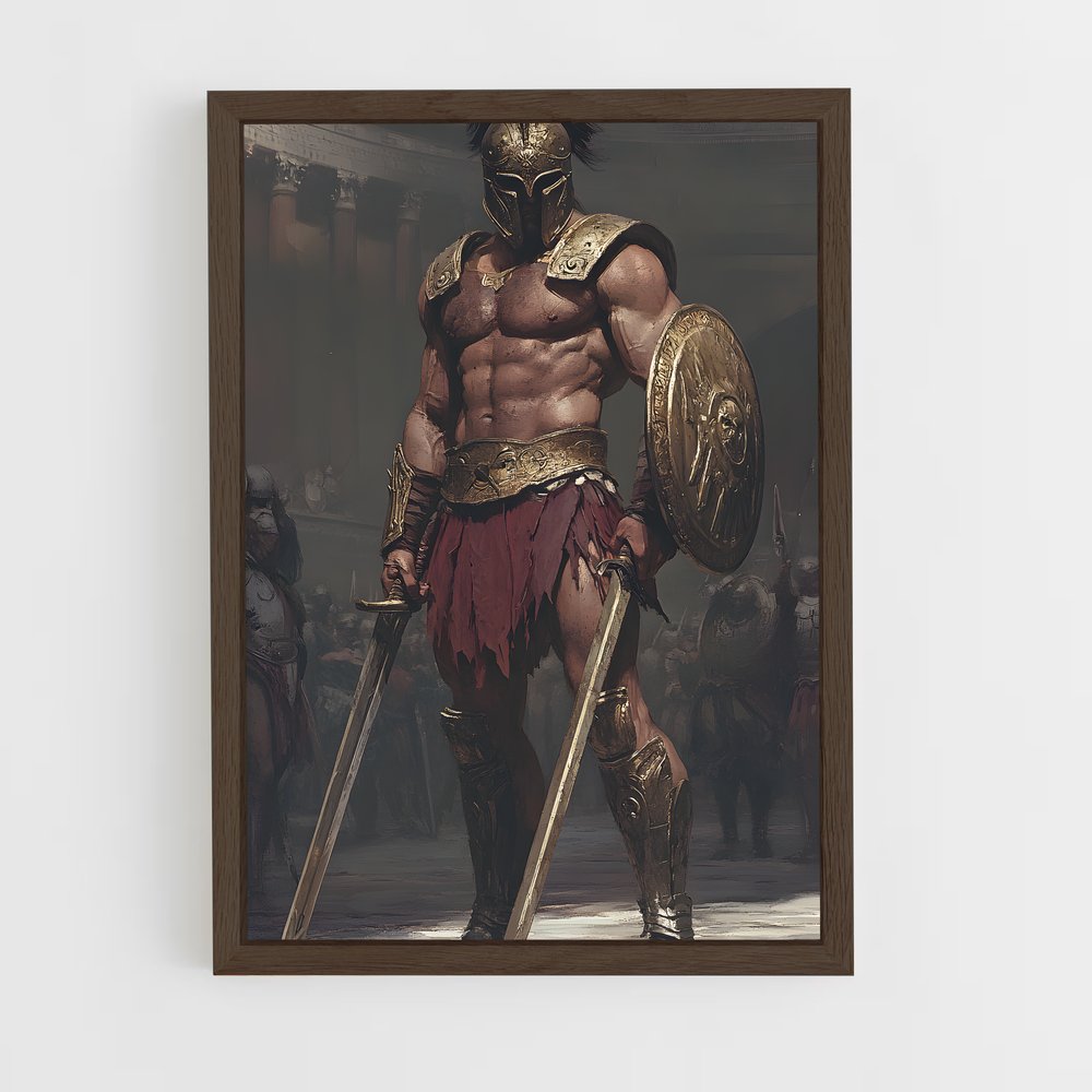 ap-spartan warrior-3 cadre Bois foncé