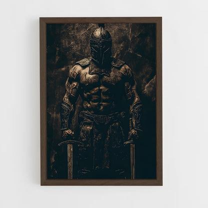 ap-spartan warrior-9 cadre Bois foncé