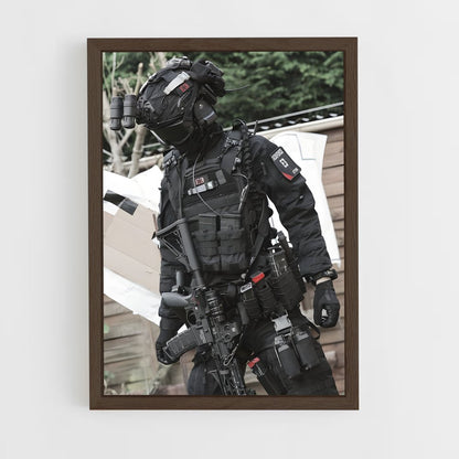 ap-special forces-4 cadre Bois foncé