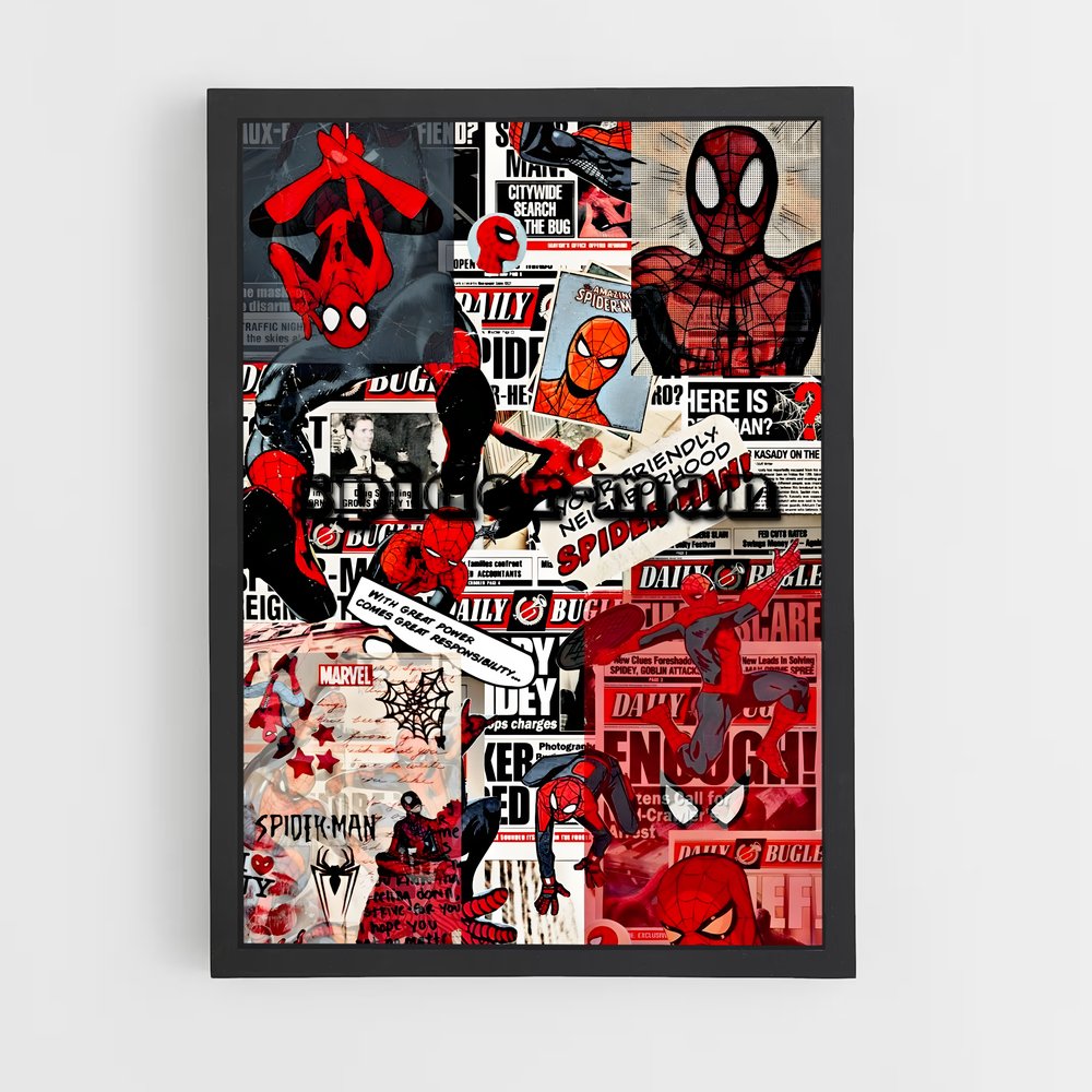 ap-spider man-1 cadre Noir