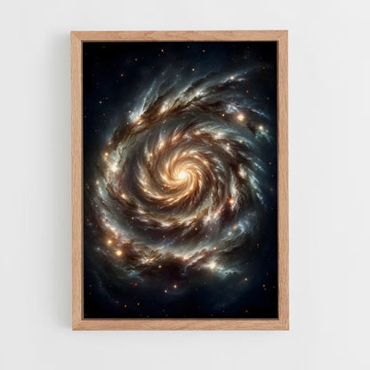 ap-spiral galaxy-10 cadre Bois clair
