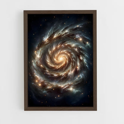 ap-spiral galaxy-10 cadre Bois foncé