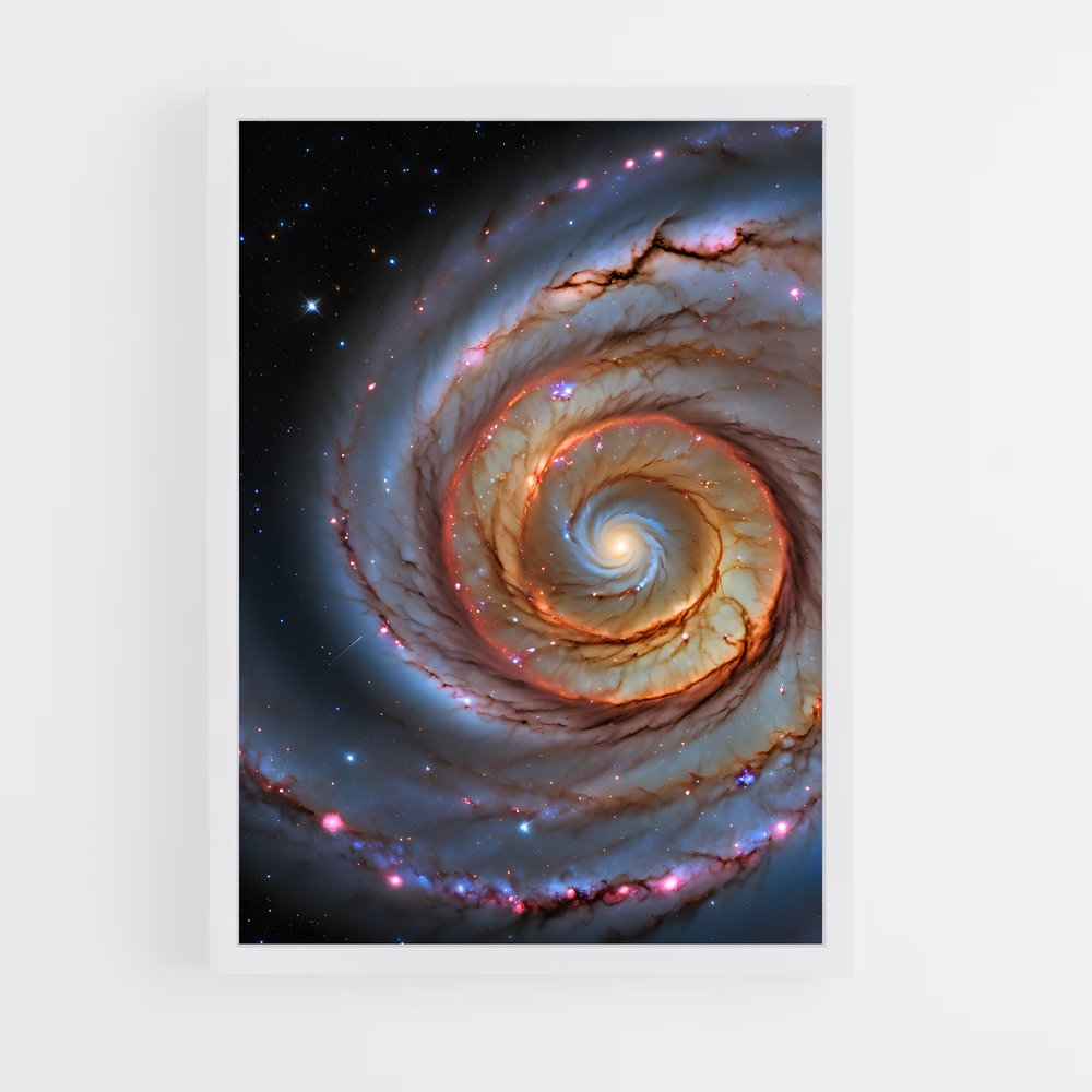 ap-spiral galaxy-13 cadre Blanc