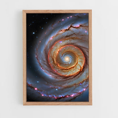 ap-spiral galaxy-13 cadre Bois clair