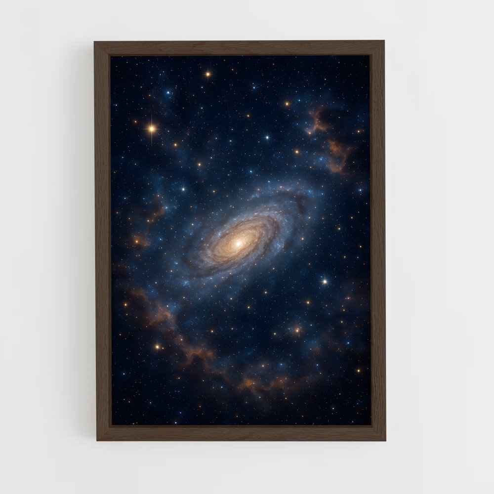 ap-spiral galaxy-2 cadre Bois foncé