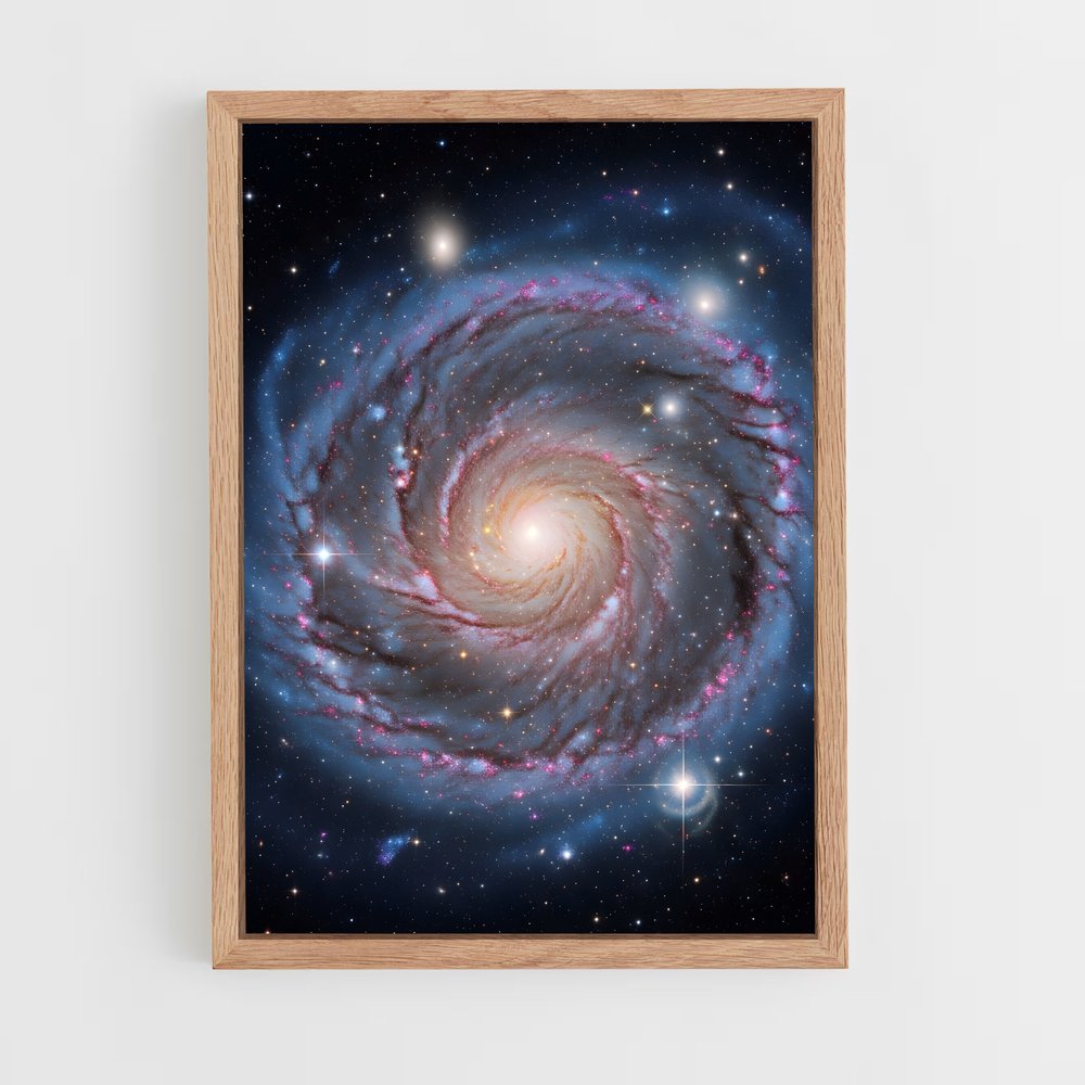 ap-spiral galaxy-3 cadre Bois clair
