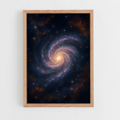 ap-spiral galaxy-4 cadre Bois clair
