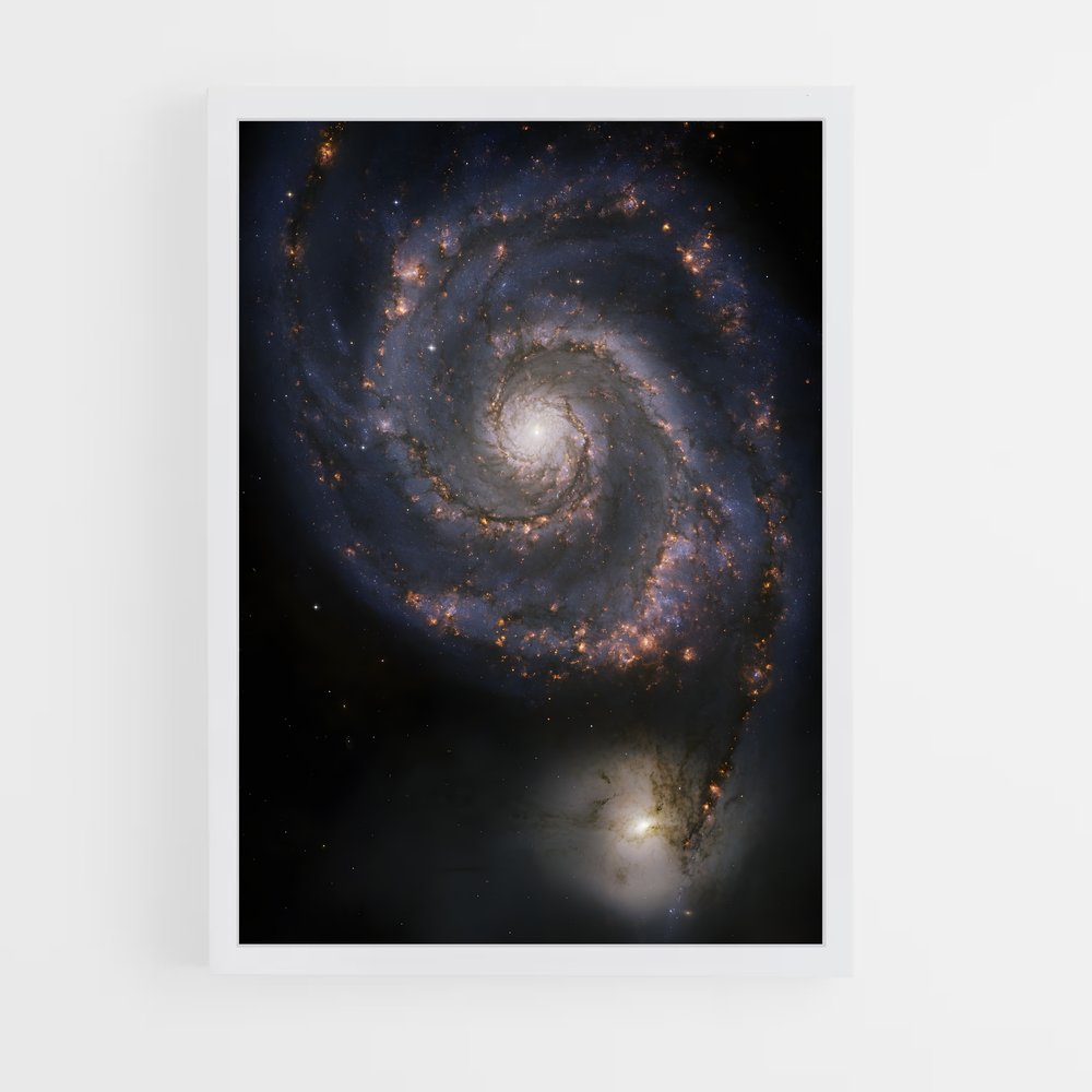 ap-spiral galaxy-5 cadre Blanc