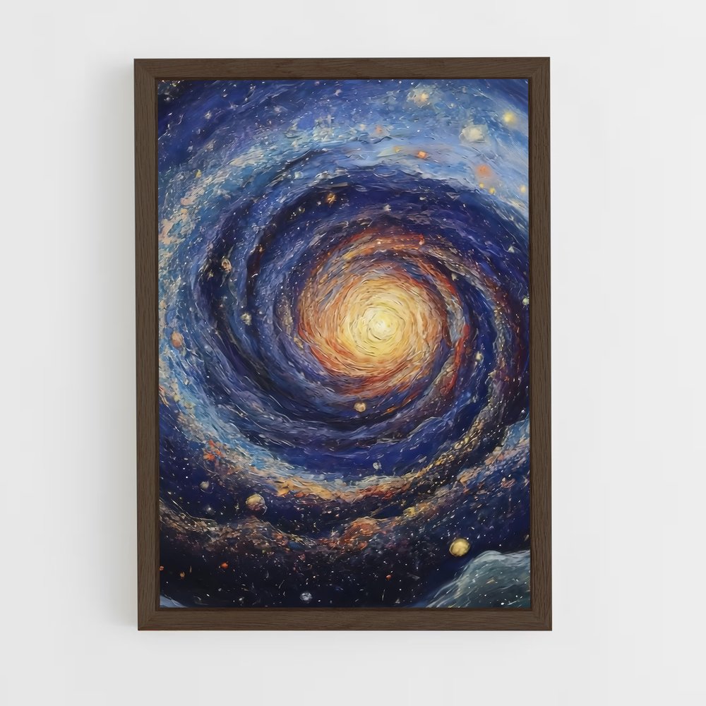 ap-spiral galaxy-9 cadre Bois foncé