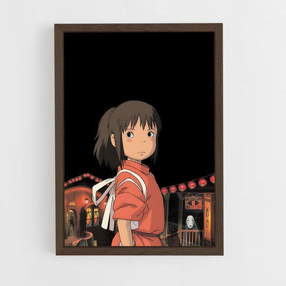 ap-spirited away-4 cadre Bois foncé