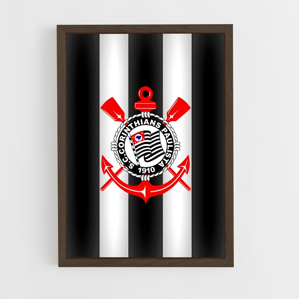 ap-sport club corinthians paulista-11 cadre Bois foncé