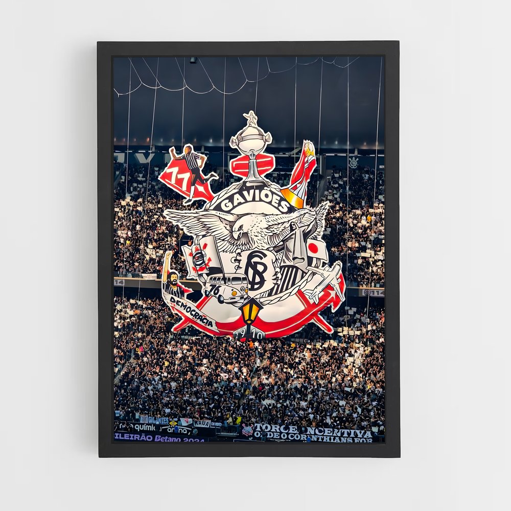 ap-sport club corinthians paulista-15 cadre Noir