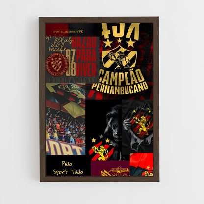 ap-sport club do recife-10 cadre Bois foncé