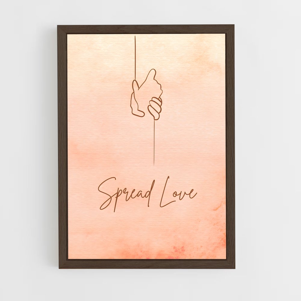 ap-spread love-1 cadre Bois foncé