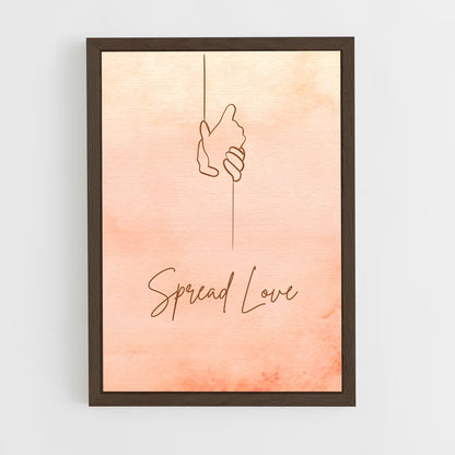 ap-spread love-1 cadre Bois foncé