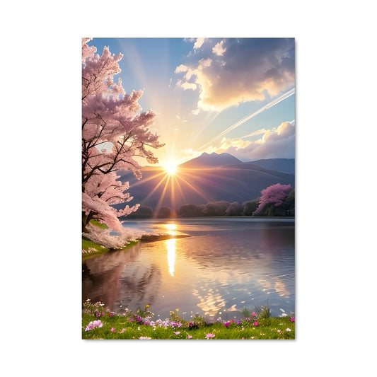 Poster Coucher de Lacs