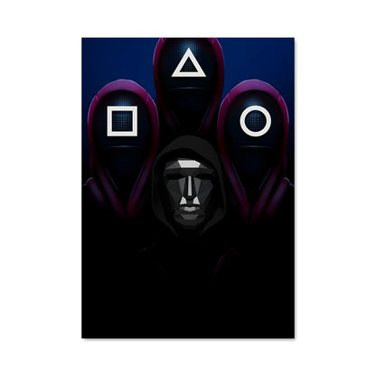 Poster Le Masque de Squid Game