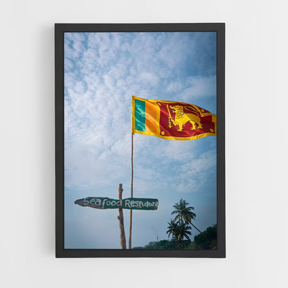 ap-sri lanka flag-1 cadre Noir